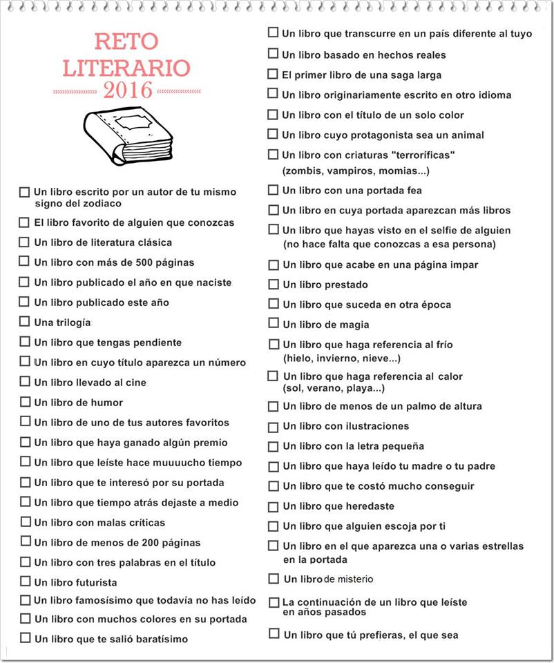 reto literario